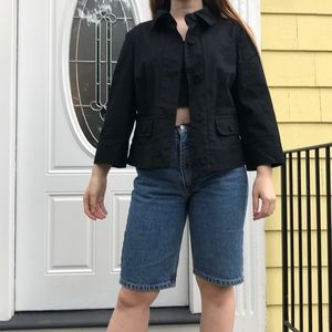 Talbots black twill P6 jacket